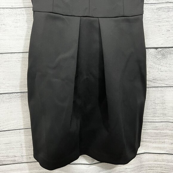 Madewell Black Sleeveless A-Line Dress With Pleated Skirt, Size Medium - Picture 3 of 6